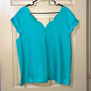 Teal boutique shirt
